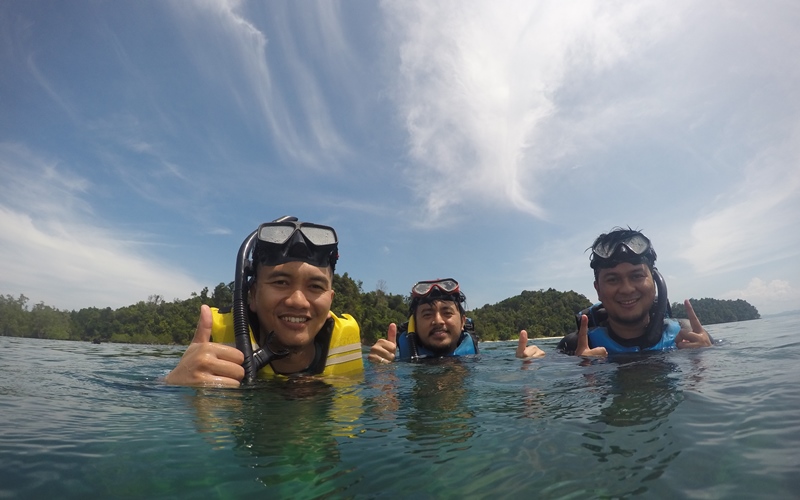 snorkeling di Perairan Pulau Dedap